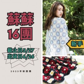 蘇蘇16團－雛菊拼花三角披肩