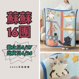 蘇蘇16團－貓咪像素毯