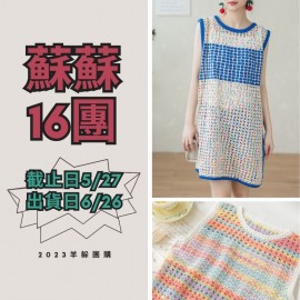 蘇蘇16團－雨悠開叉鏤空罩衫