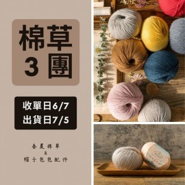 【棉草3團】70s精紡美麗諾A 50g×5