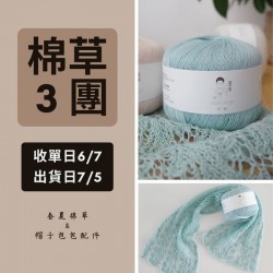 【棉草3團】雲錦 亞麻羊毛 40g×6