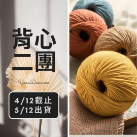背心二團－莫蘭迪4美麗諾 50g×5