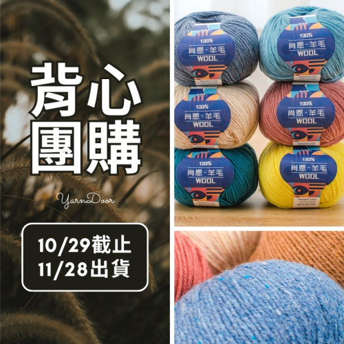 【背心團】肖恩 羊毛 50g×4