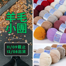 羊毛小團-外貿羊毛線100g×6