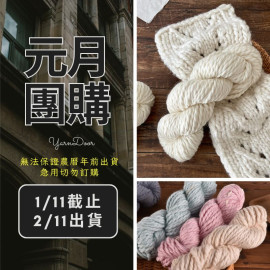 【元月】暖初 超粗美麗諾羊毛 150g