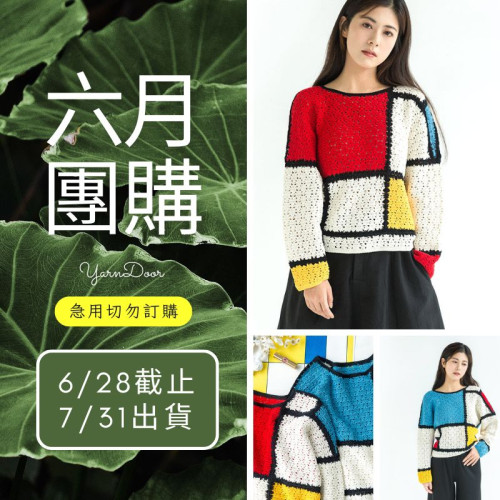 【六月】色彩韻律蕾絲罩衫(不一定能訂到)
